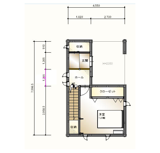 コンパクトな敷地を活かす3階建て
