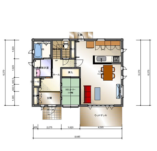ご夫婦2人でゆったりと暮らす3LDK